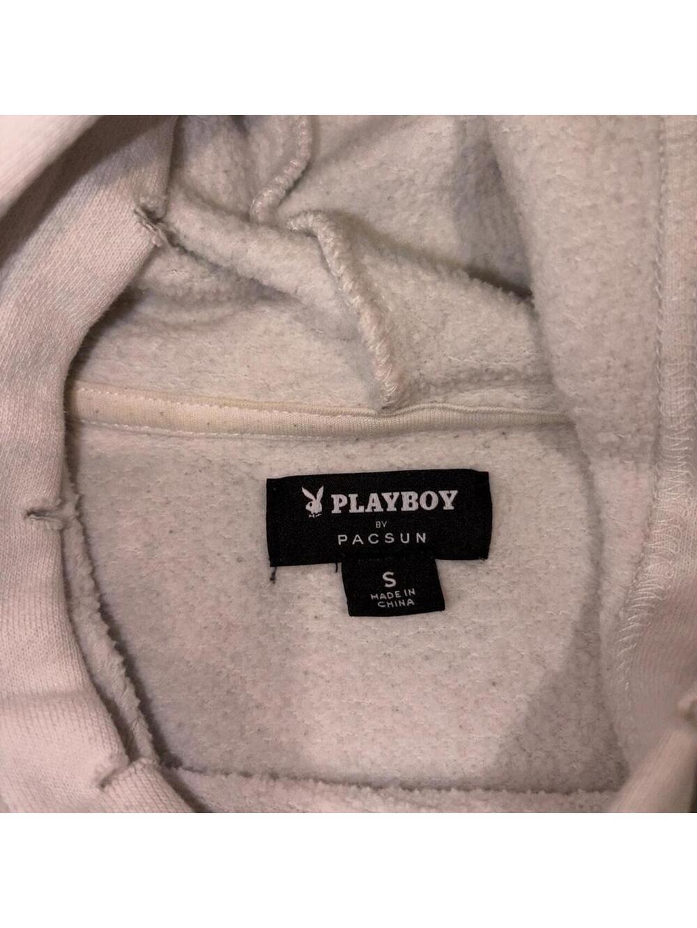 Playboy x PacSun Happy Camper Oversized Pastel Rainbow Graphic Hoodie - Small - Picture 6 of 6